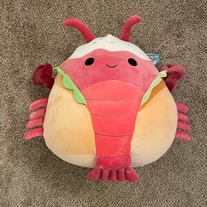 Squishmallows 16 Inch Lorono Lobster Plush Christmas 2024